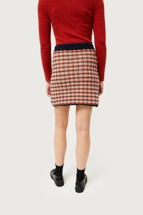 GONNA IN MAGLIA A QUADRETTI ANNI '70