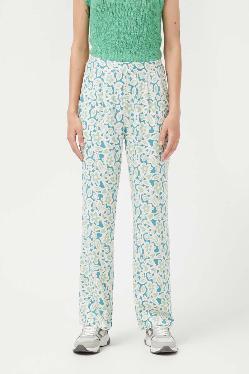 PANTALONI STAMPA FLOREALE