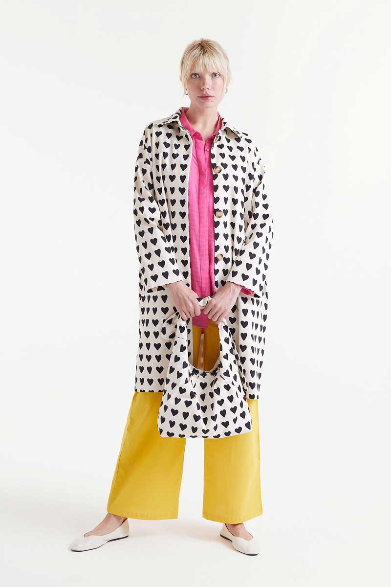 TRENCH STAMPA CUORI