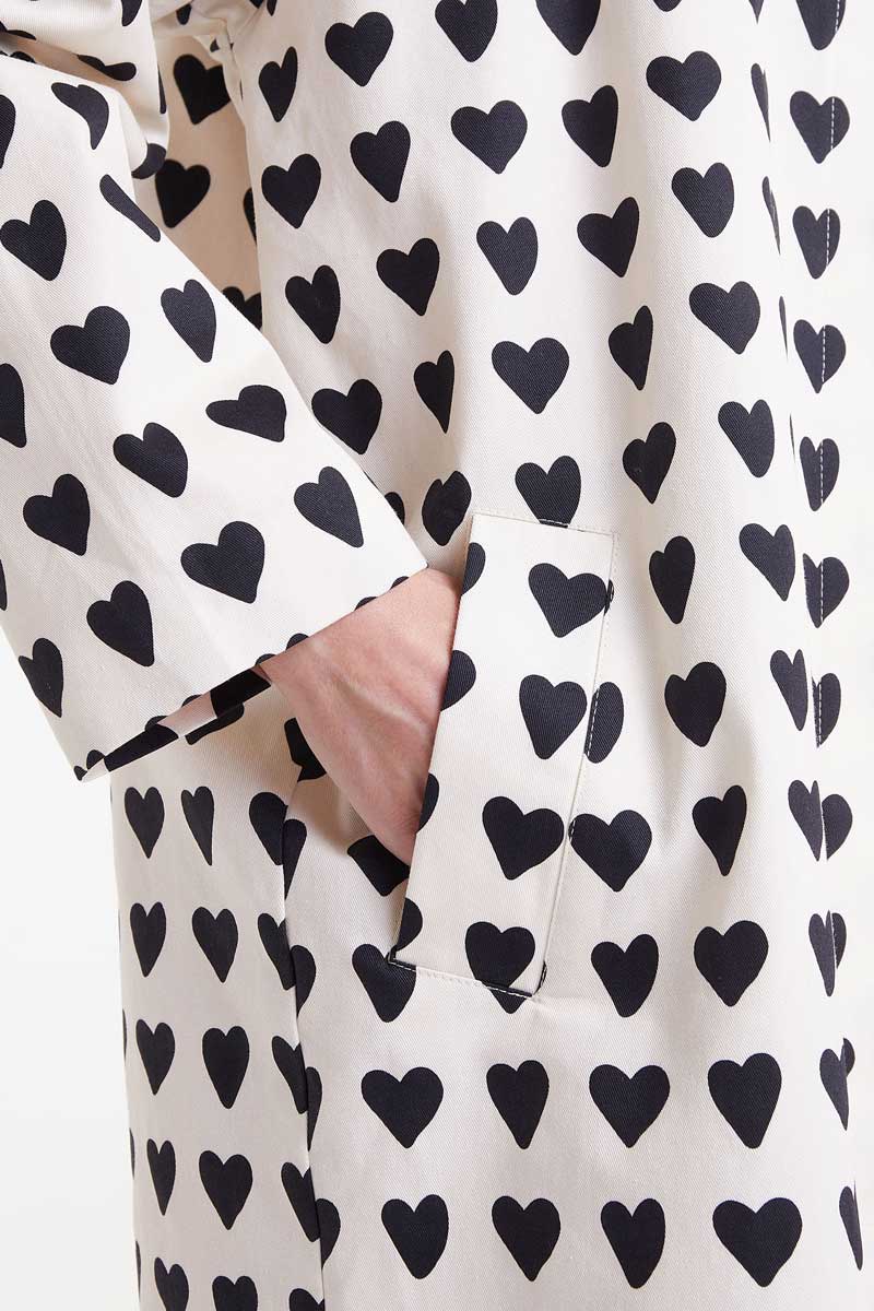 TRENCH STAMPA CUORI