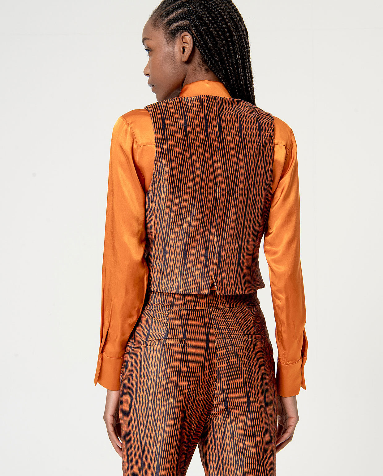 GILET CON MINI LOSANGHE