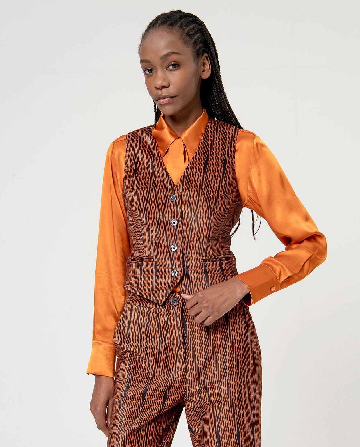 GILET CON MINI LOSANGHE