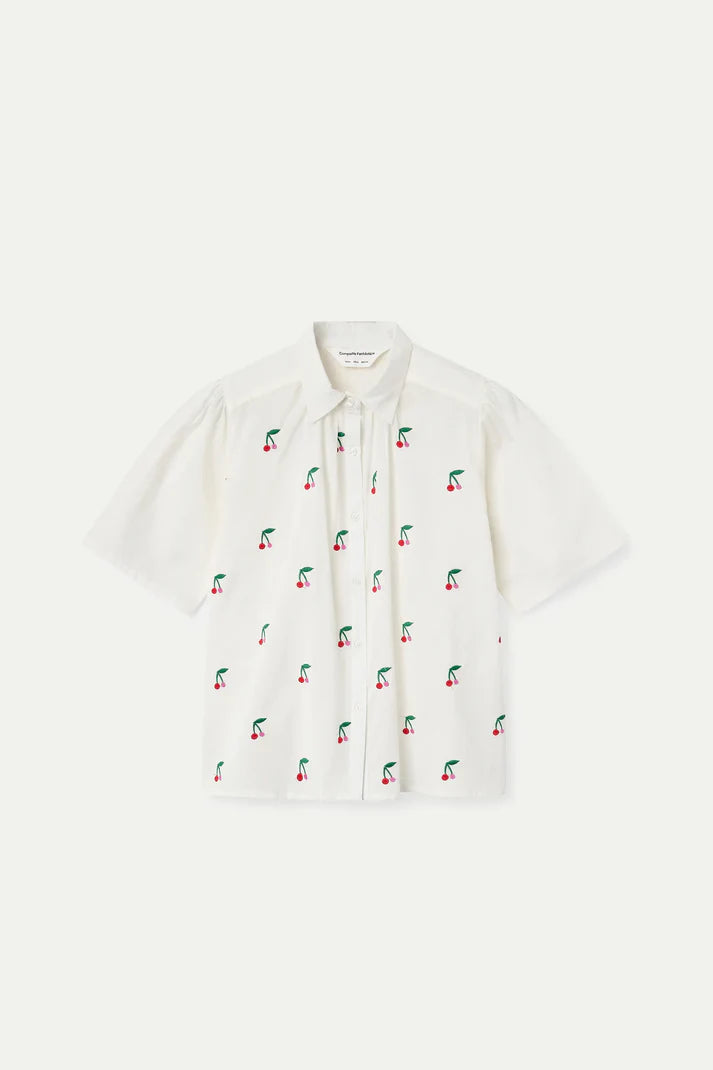 CAMICIA RICAMO CILIEGIE