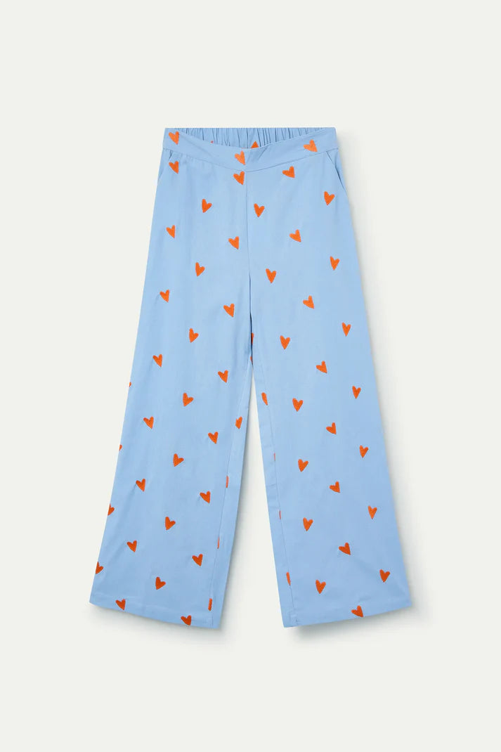 PANTALONI RICAMO CUORI