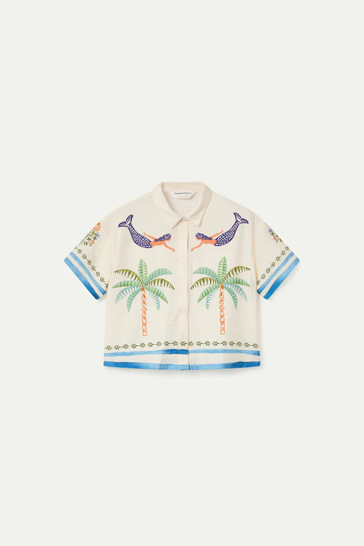 CAMICIA STAMPA PALME & SIRENE