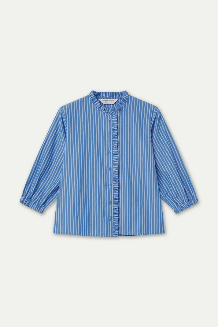 CAMICIA COREANA CON VOLANT