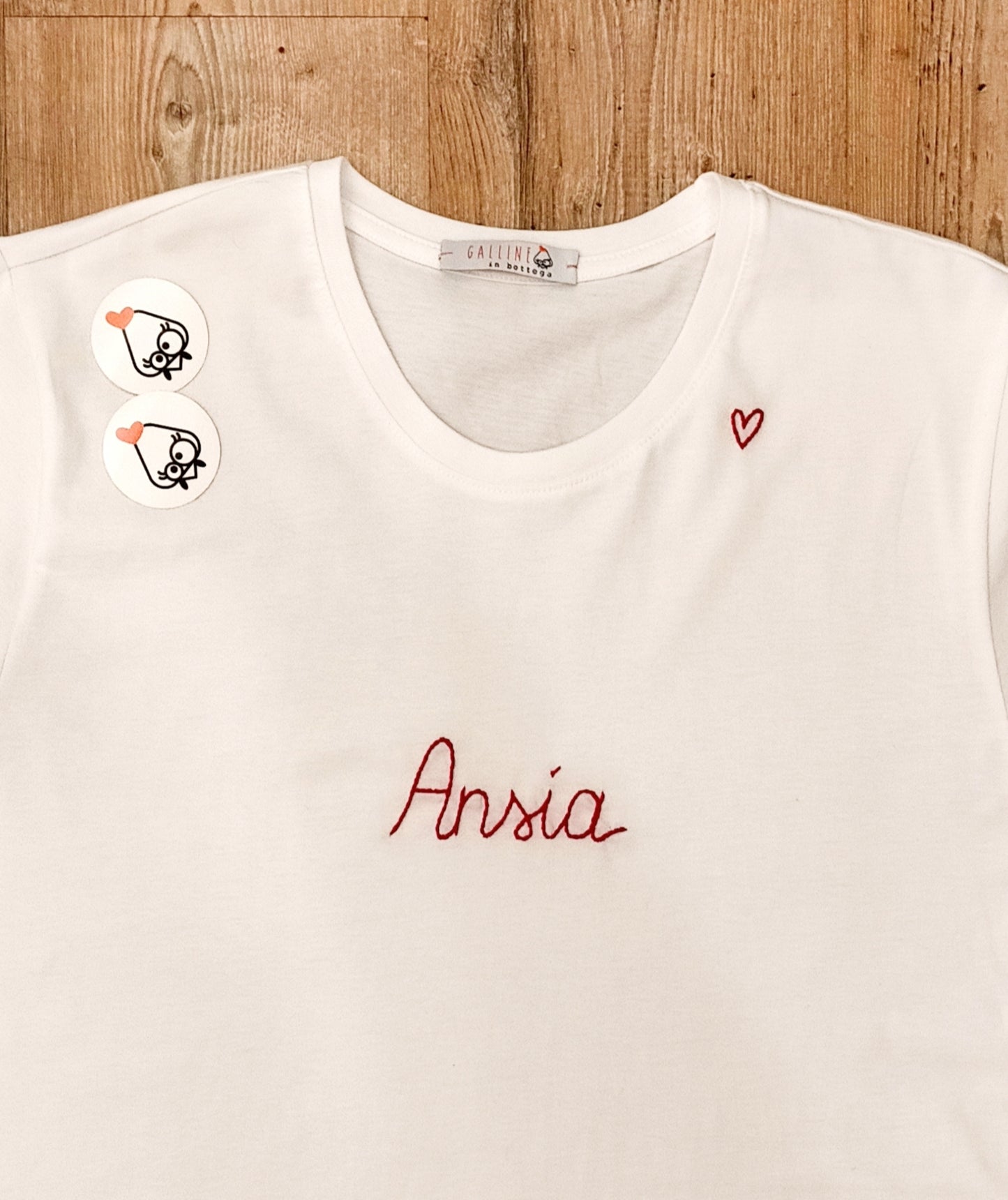 T-SHIRT RICAMATA - ANSIA