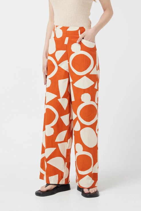 PANTALONI STAMPA GEOMETRIC AFRICA