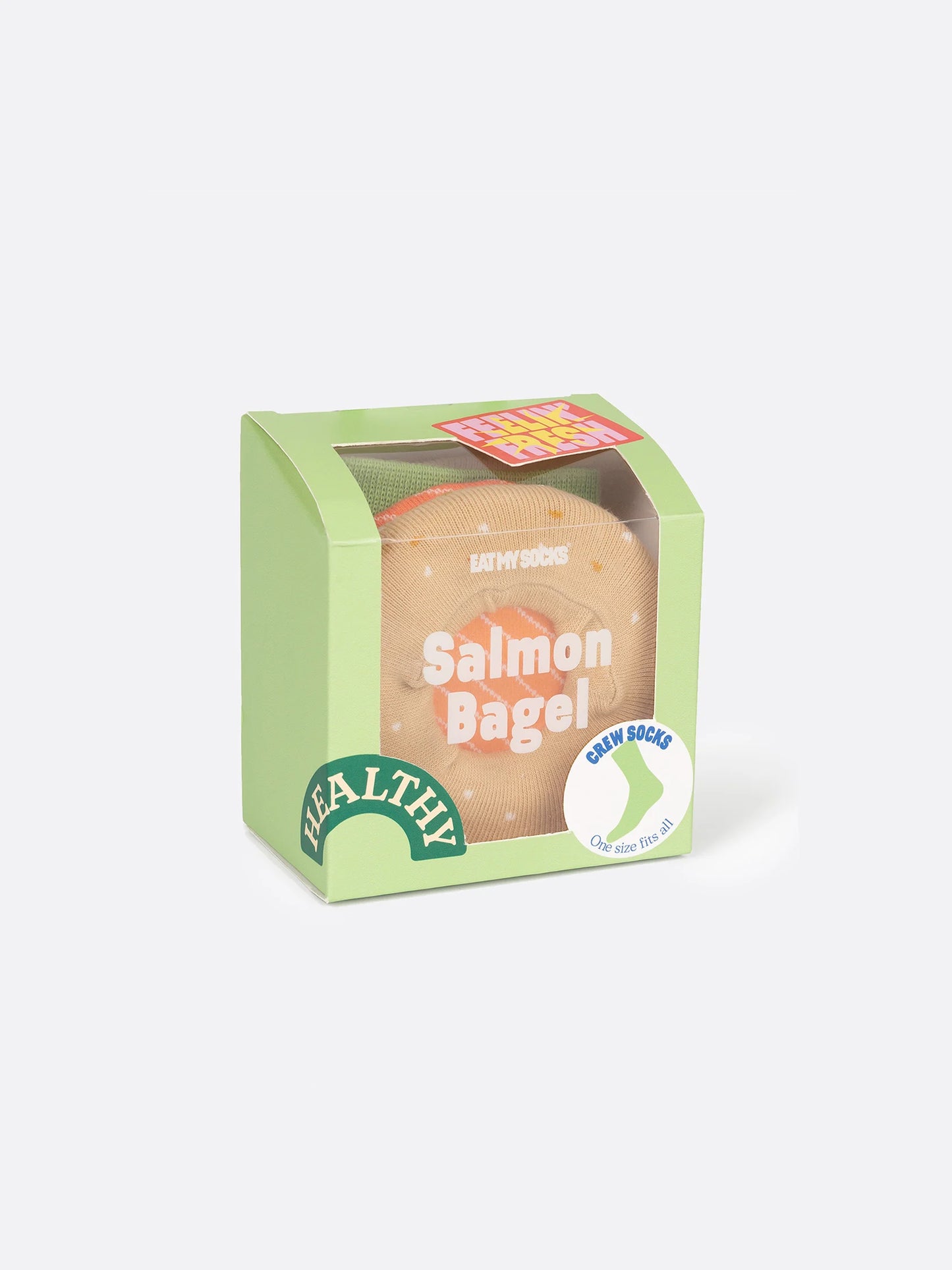 SALMON BAGEL SOCKS