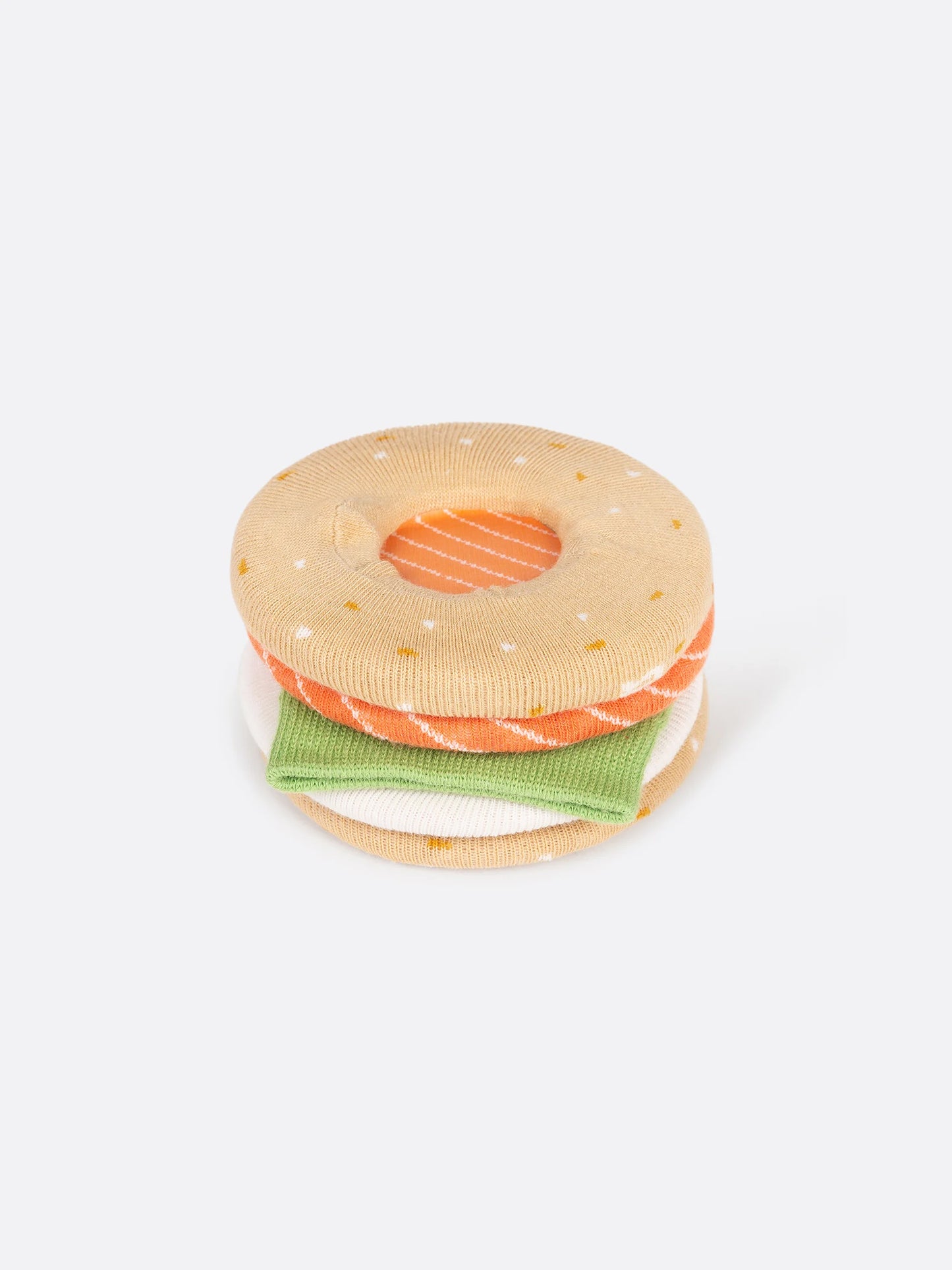 SALMON BAGEL SOCKS