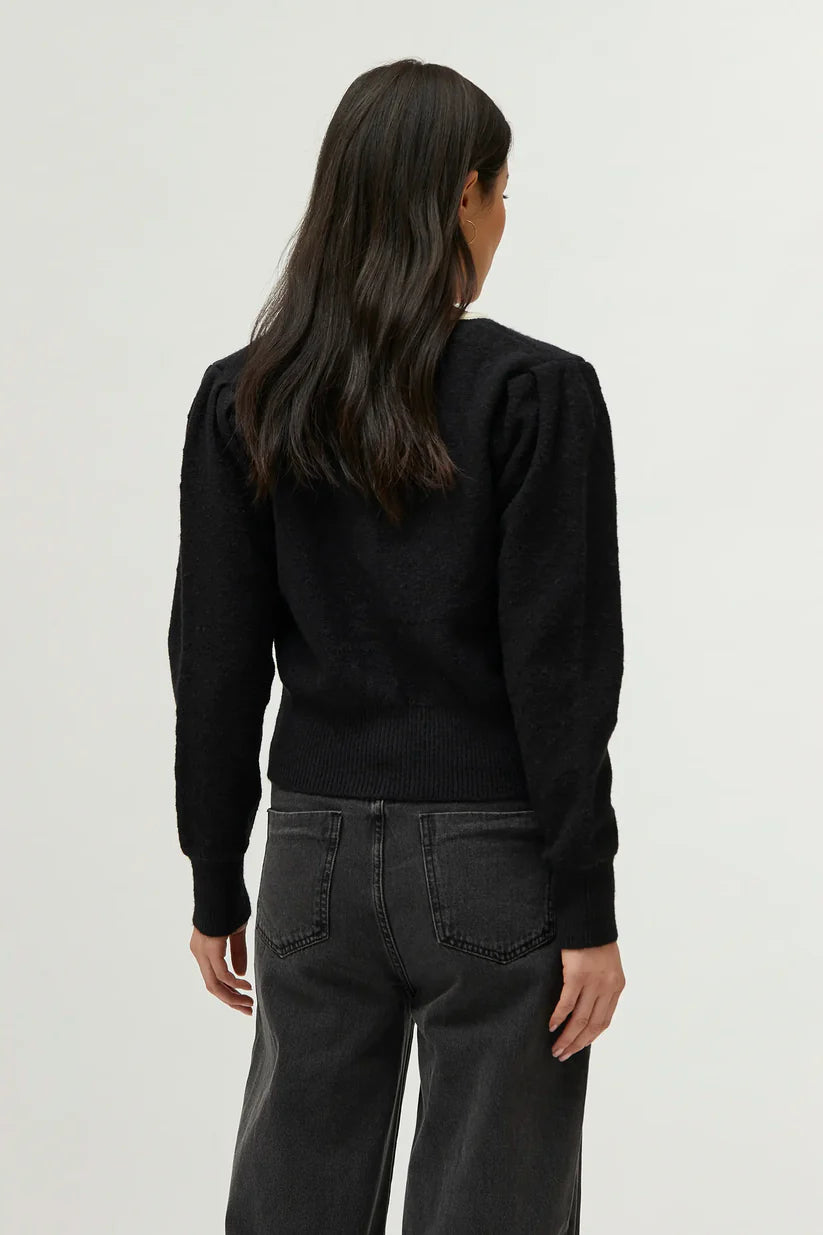MAGLIA CARDIGAN CON FIOCCO