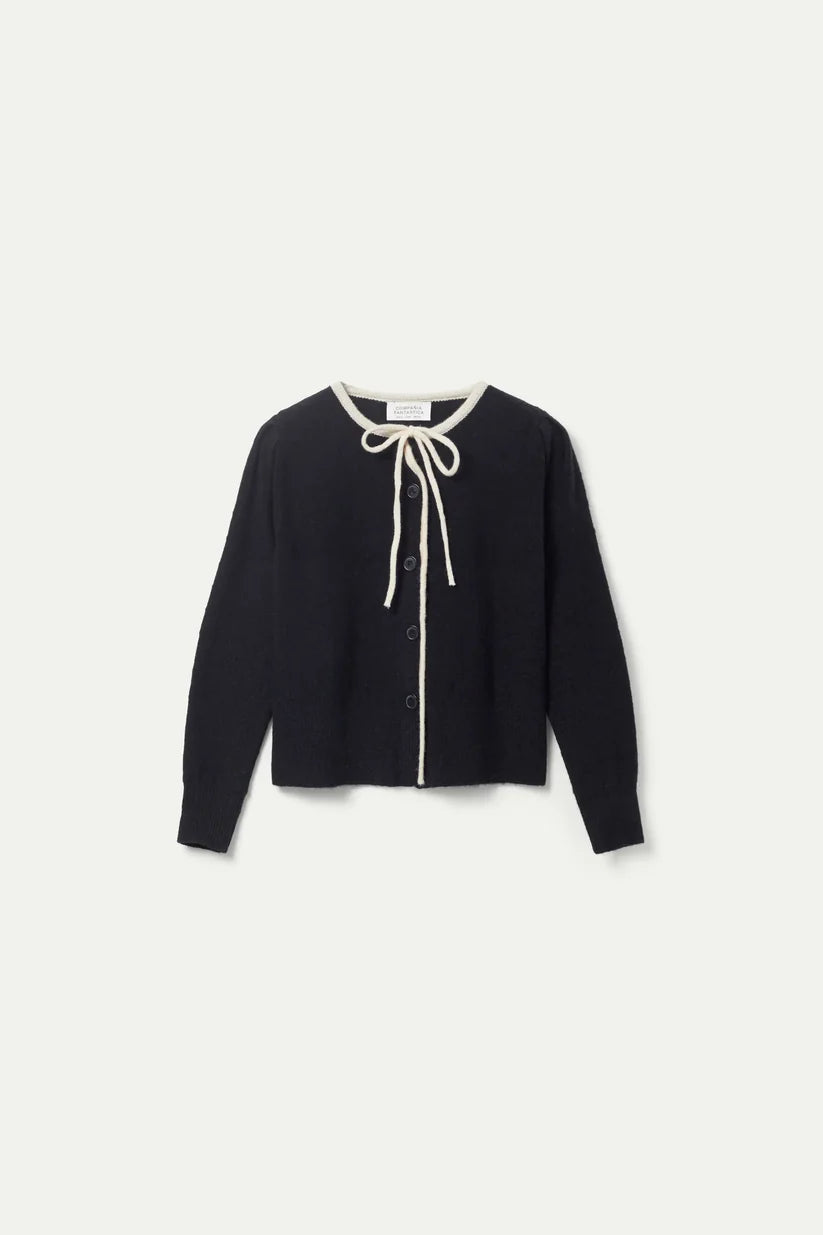 MAGLIA CARDIGAN CON FIOCCO