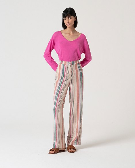 PANTALONI RIGA MULTICOLORE