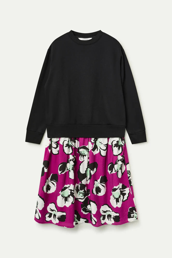 ABITO  FELPA CON MAXIFIORI