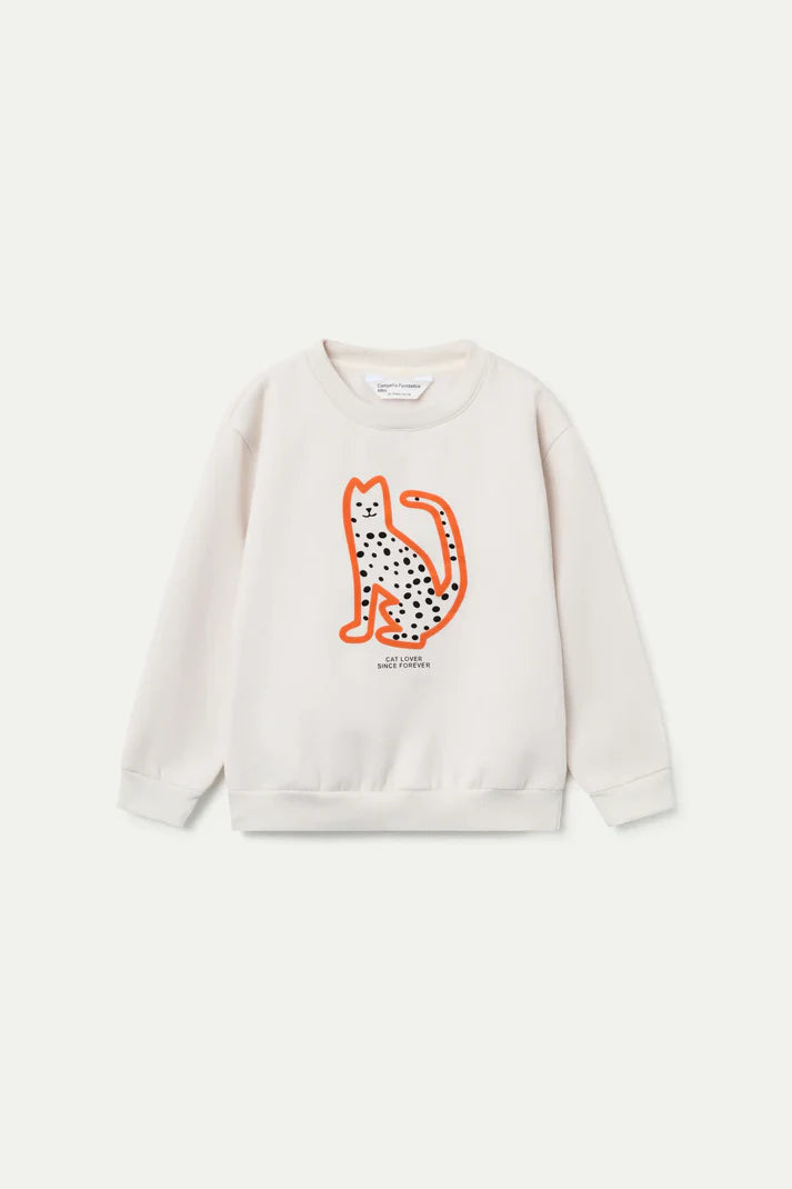 FELPA BAMBINA LEOPARDO A POIS