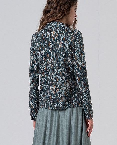 CAMICIA IN JERSEY STAMPA PENNELLATE
