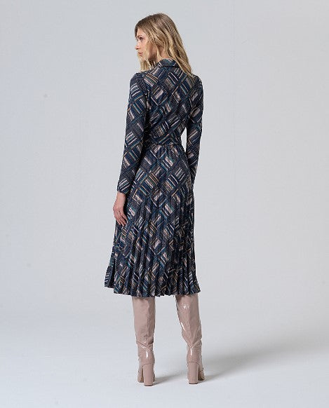 ABITO CAMICIA STAMPA GEOMETRICA