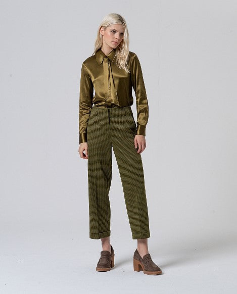 PANTALONI MICRO PIED DE POULE