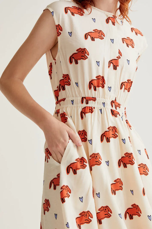 ABITO MIDI STAMPA CAGNOLINI