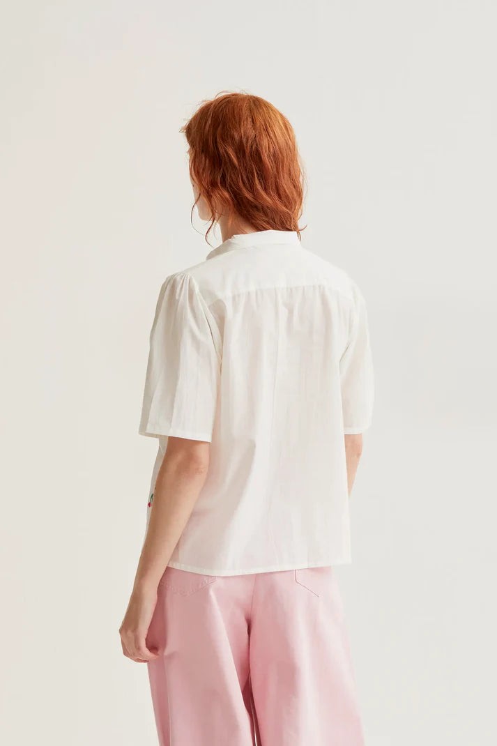CAMICIA RICAMO CILIEGIE