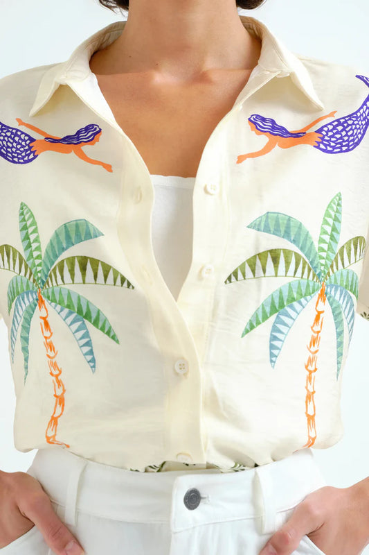 CAMICIA STAMPA PALME & SIRENE
