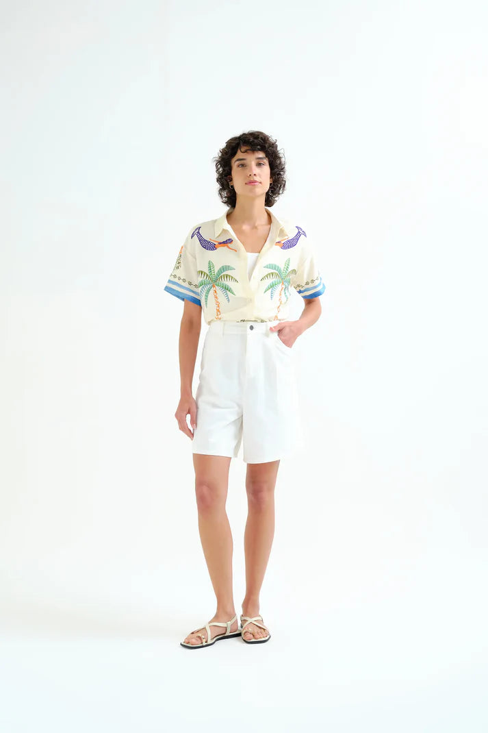 CAMICIA STAMPA PALME & SIRENE
