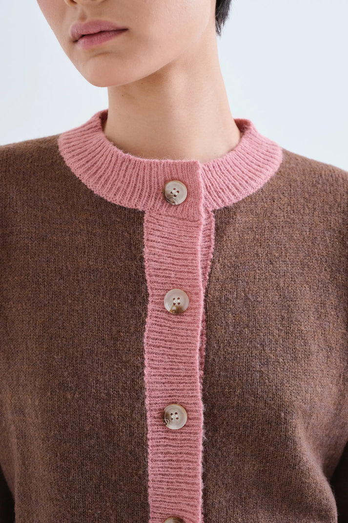 MAGLIA CARDIGAN A PETALO