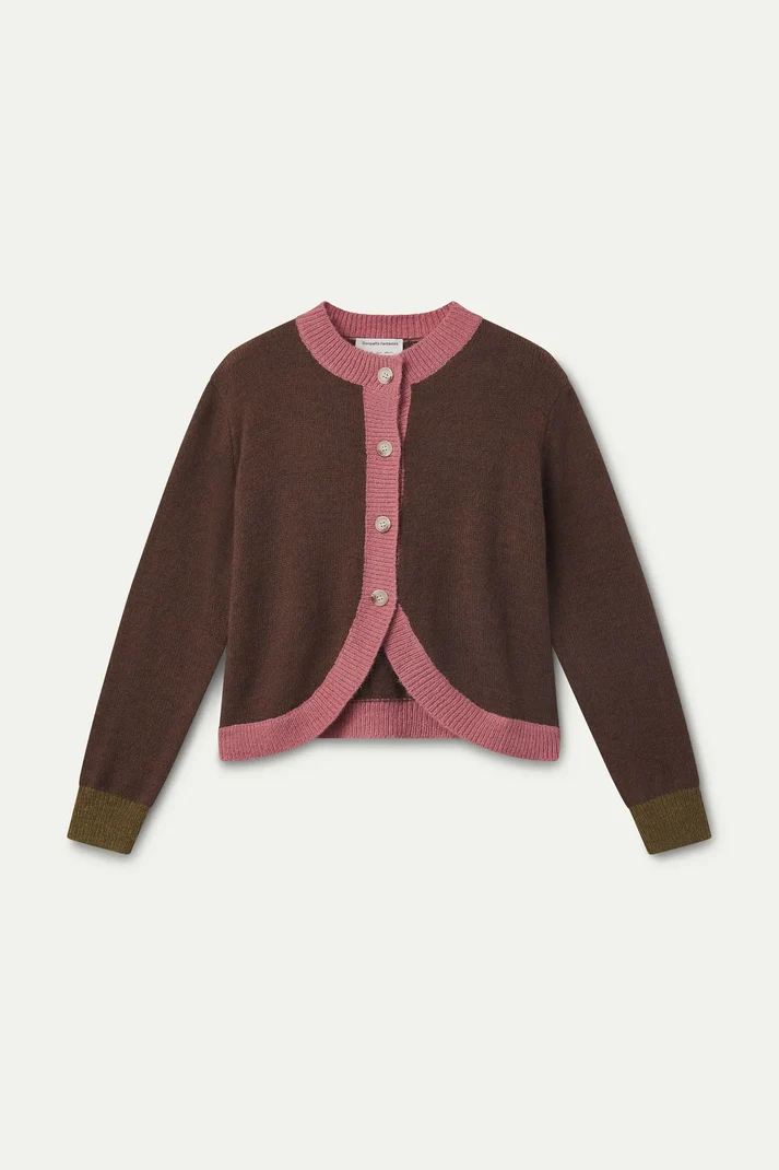 MAGLIA CARDIGAN A PETALO
