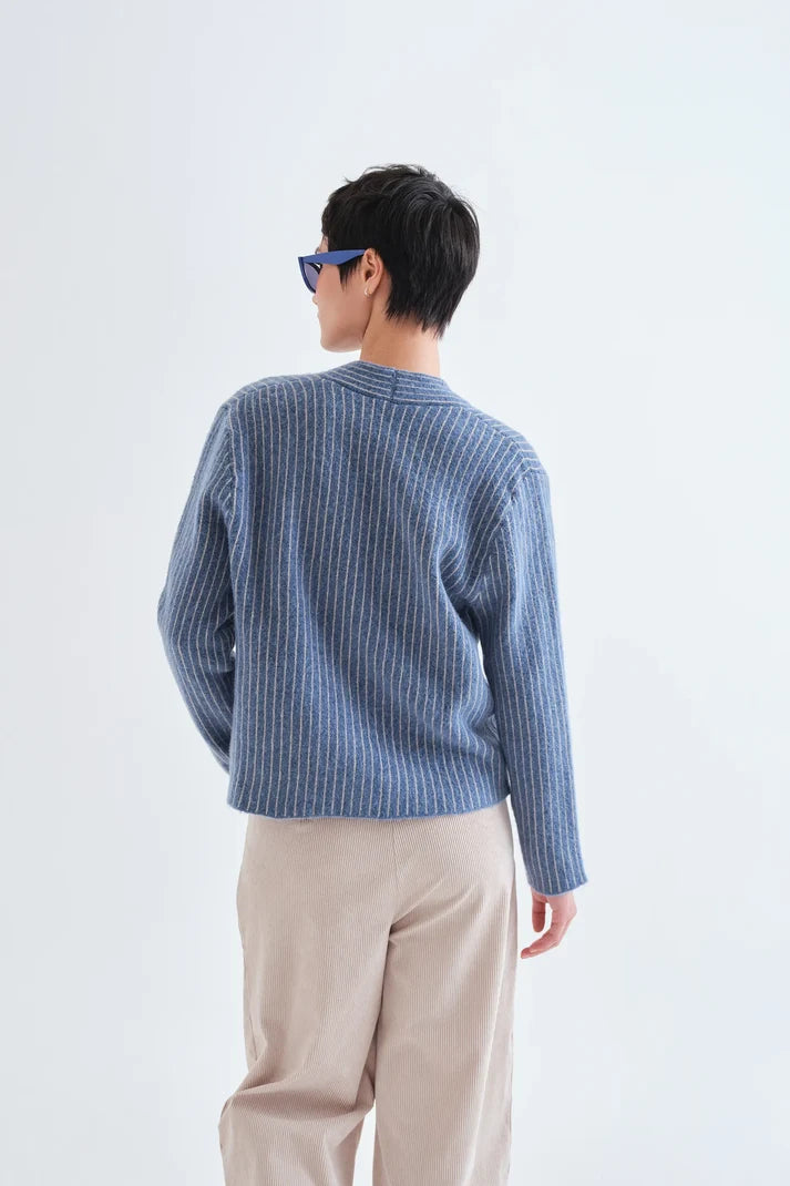 MAGLIA CARDIGAN GESSATO