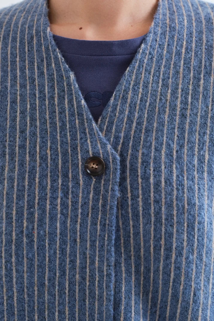MAGLIA CARDIGAN GESSATO