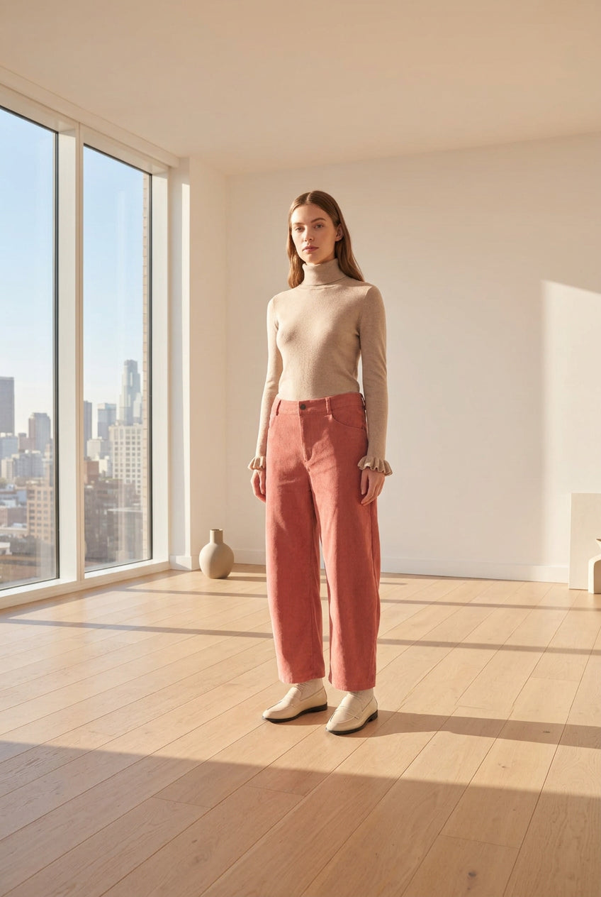 PANTALONI IN VELLUTO SOFT