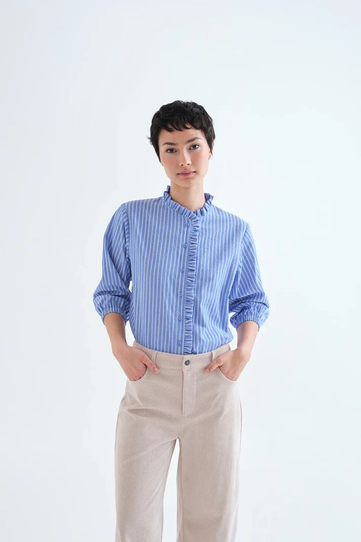 CAMICIA COREANA CON VOLANT