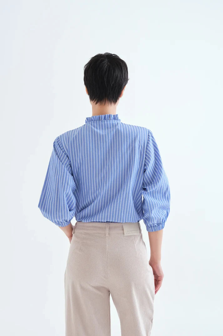 CAMICIA COREANA CON VOLANT