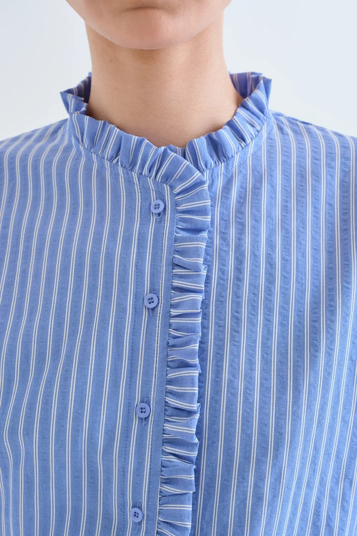 CAMICIA COREANA CON VOLANT