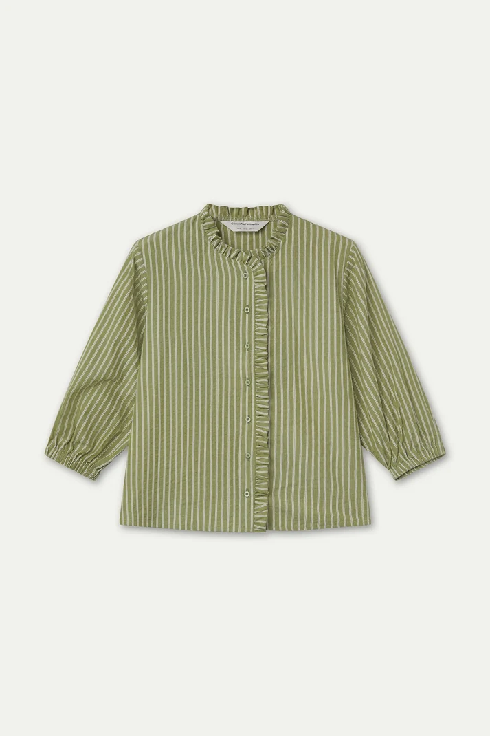 CAMICIA COREANA CON VOLANT