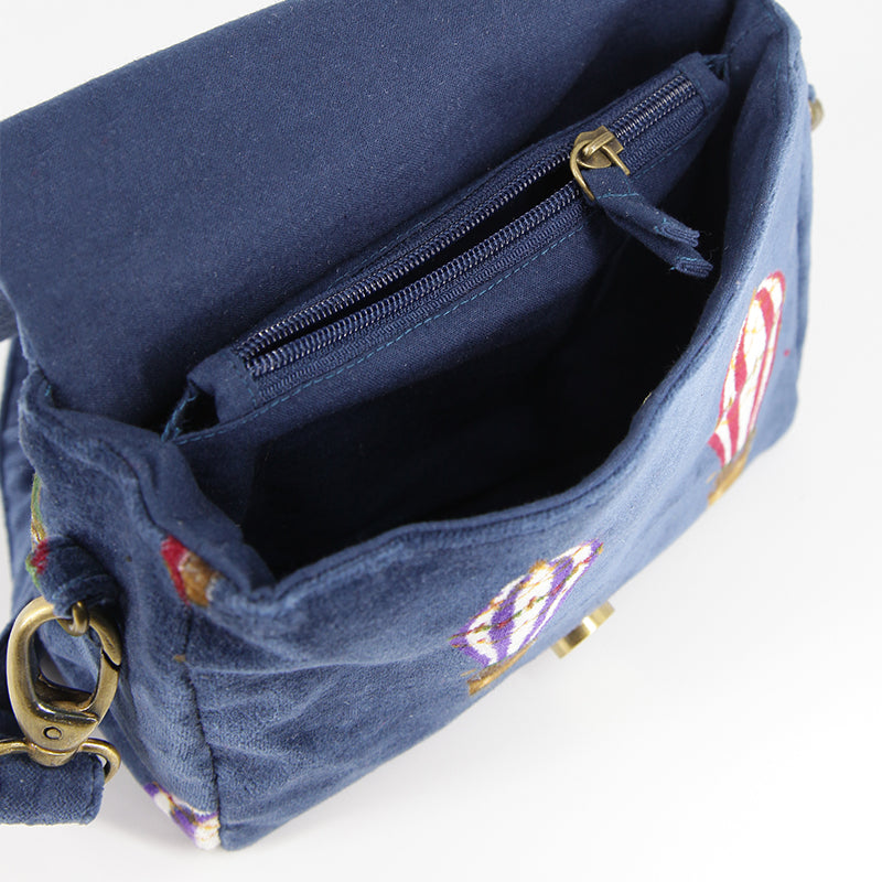 BORSA A TRACOLLA IN VELLUTO