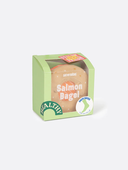 SALMON BAGEL SOCKS